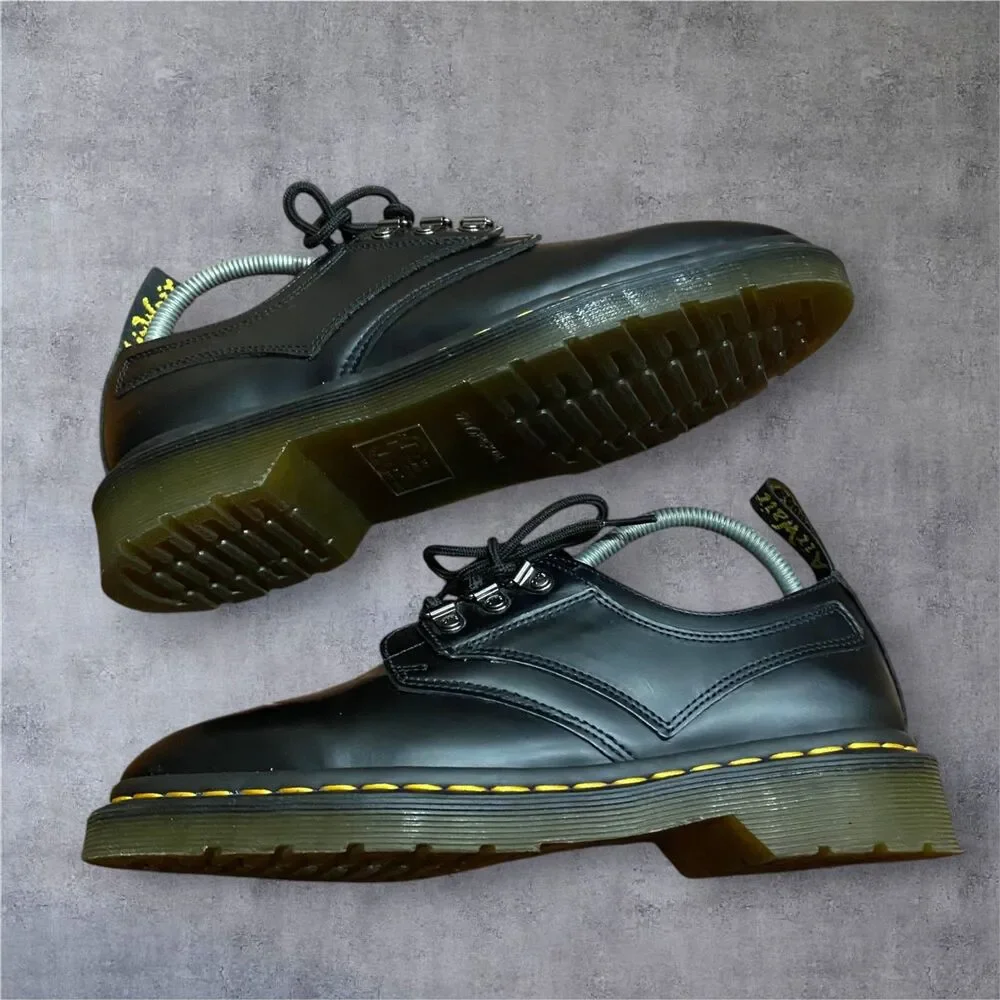 Dr. Martens 1461 Pascal Verso 3-Eye Oxford Derby Black Leather Shoes Men's 7